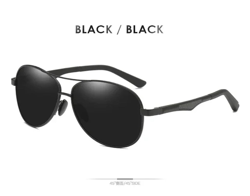 Sunglasses Men Polarized Sunglasses Aluminum Leg Frame UV400 Sun Glasses Classic Pilot Mirror Sunglasses Men