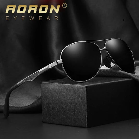 Sunglasses Men Polarized Sunglasses Aluminum Leg Frame UV400 Sun Glasses Classic Pilot Mirror Sunglasses Men